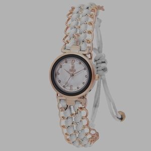Montres Prestige Women's Watch - 25mm, White & Rose Gold Bracelet (MPW-0296)